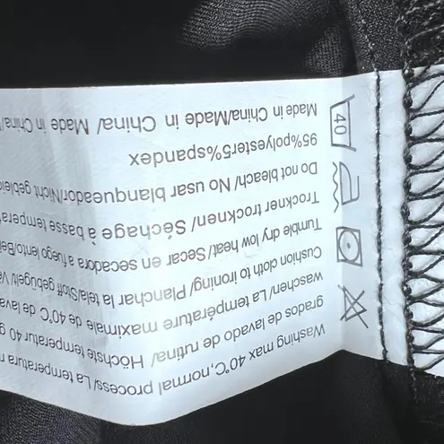 Chigant Blouse Womens Large Black Long Sleeve Button Down Shirt Collared New