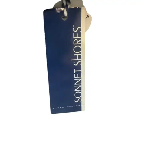 NWT! Sonnet Shores Shirred Front Women's High Waist Bikini Swimsuit Bottom Sz 6 Black