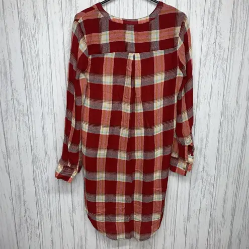 Anthropologie Womens Size XS Akem + Kin  Plaid Tunic EUC