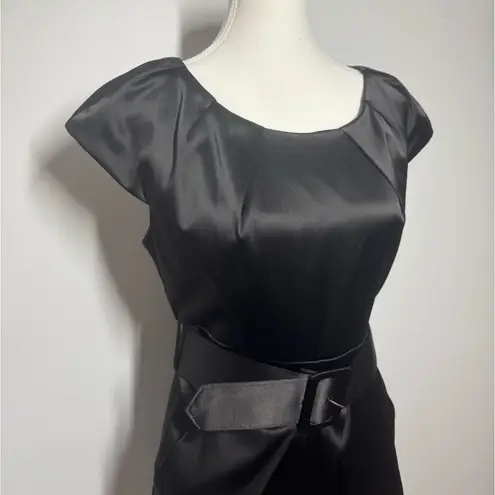 Vintage Pompous Girly Dress Juniors 7 Black Cocktail Party LBD Party Y2K Bratz Size 6