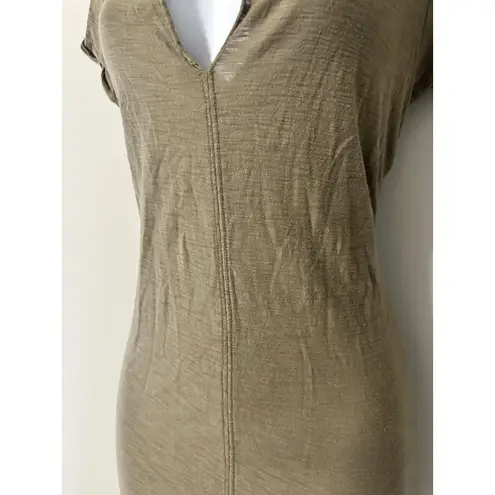 Nation Ltd 100% Pima Cotton Army Green Lindsay T Shirt Dress EUC Size S