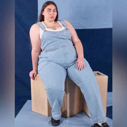 Big Bud Press Indigo Denim Original Overalls 100% Cotton Light Wash 2XL EUC Blue Size 2X