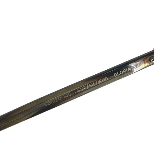 Barton Perreira Gloria Rimless Sunglasses in Tortoise, Silver, Whiskey Gradient Brown