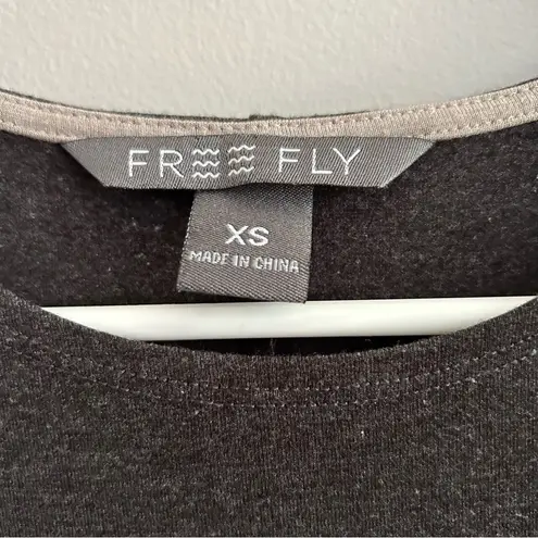Free Fly Heather Charcoal Bamboo Flex Tank Swing Dress H11 Gray Size XS