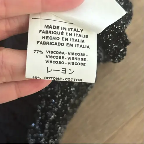 Missoni  black glitter ruffle mini dress