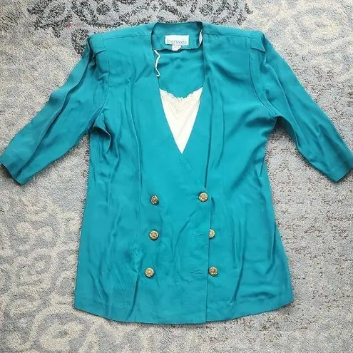 Vintage Sheri Martin Teal Double