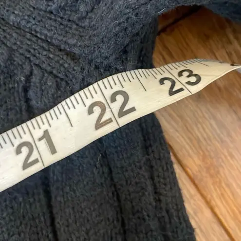 Gap  black and white stripe vneck wool blend sweater large