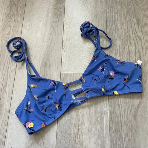 Urban Outfitters  Out From Under Winnie Strappy Bikini Top Blue (Large) cute tie
