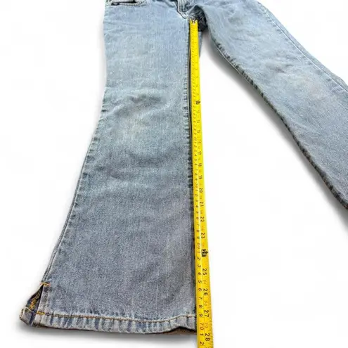 Cruel Girl Vintage Y2K Jeans Low Rise Bootcut Denim Light Wash Pockets