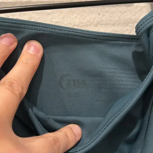 Zyia Active Teal Angle Colorblock Light n Tight 23” leggings Size 8