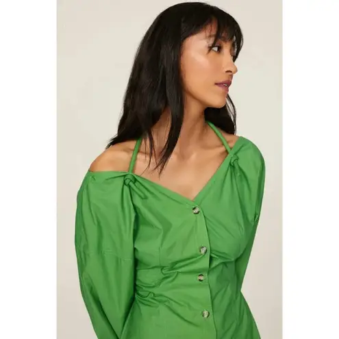 Nanushka Alyssa Dress in Green Womens Shirtdress Mini