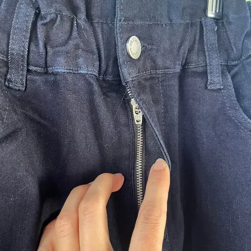 We Wore What Paperbag Straight Ankle Jeans Dark Wash Size 27. NEW