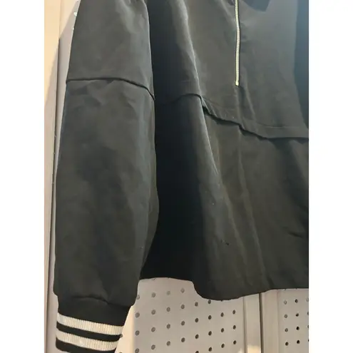 Avia  Womens Pullover Hoodie‎ Black XXL/2XG Half Zip Activewear Athleisure