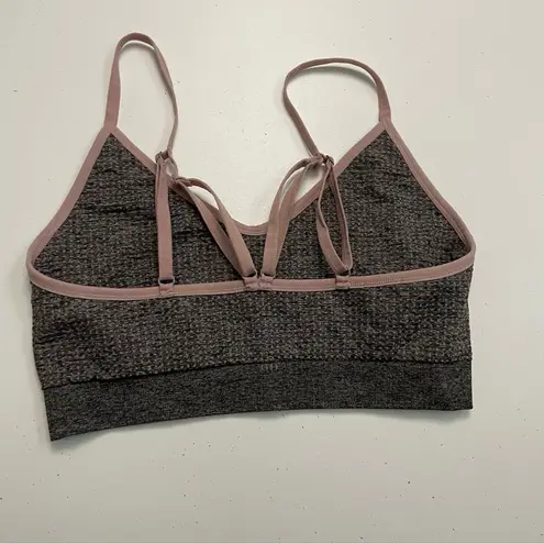 ECHT Sports Bra Textured No Padding Unlined Sweet Heart Neckline Pink Black Grey