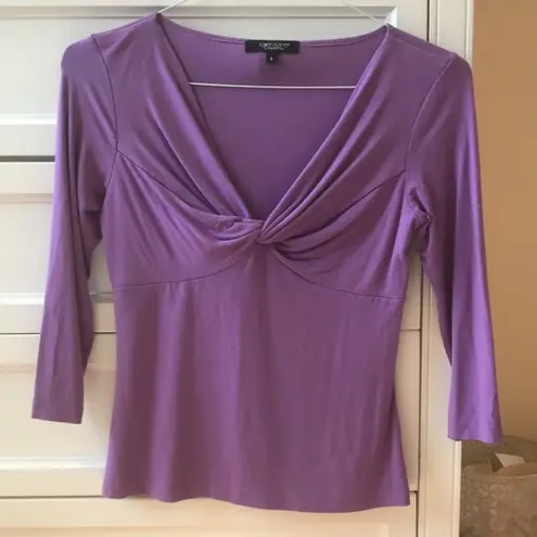 Karen Kane  purple top small