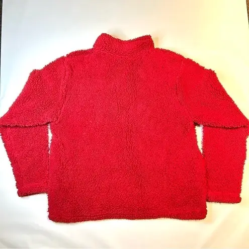 Women's Crimson Alabama Crimson Tide Sherpa Quarter Zip Pullover Jacket Size M