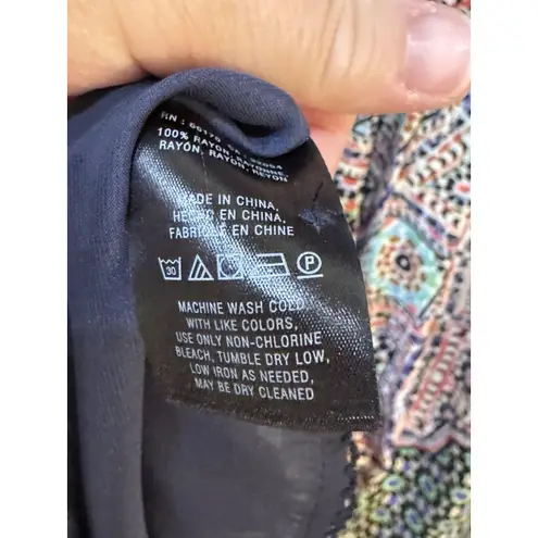 Maeve Anthropologie Floral Dress Tiled Amethyst Dress Size Small Smocked