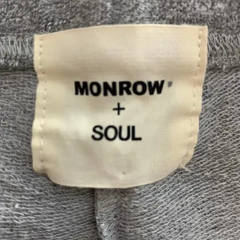 SoulCycle Monrow x  Embroidery Sweatpants Gray