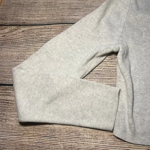 John Galt Brandy Melville Gray Button Front Cropped Cardigan Sweater Womens S