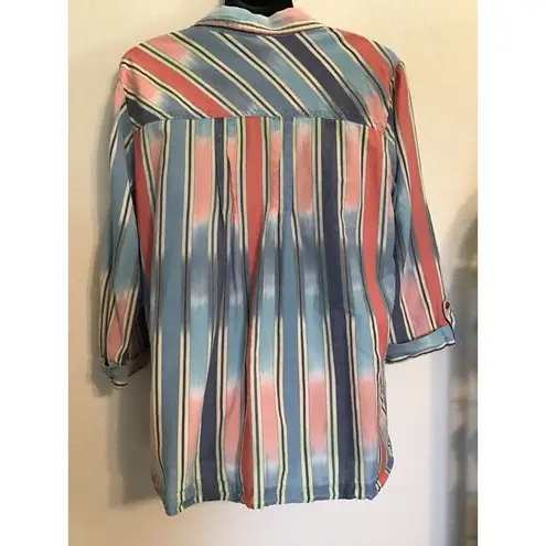 Dress Barn  Women’s Button Down Striped Shirt. Size 14/16