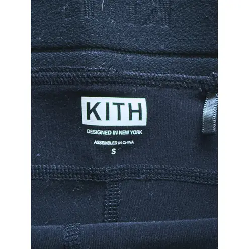 Kith Women’s Black High-Rise Pull-On Biker Shorts Small Athleisure Gym Sporty