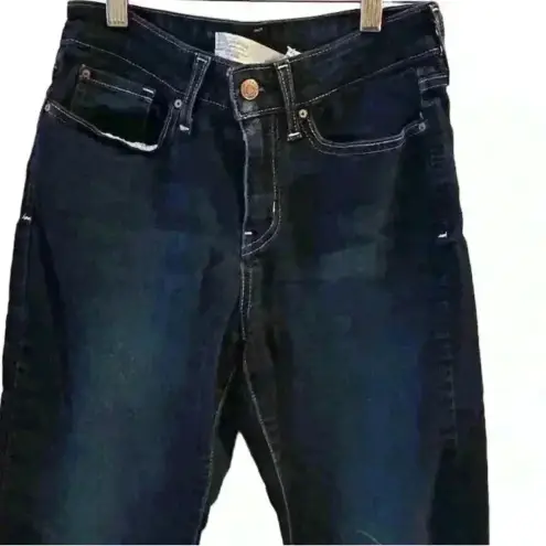 Levi's  Women's Mid Rise Skinny Jeans Size 27 Dark Wash Blue Denim