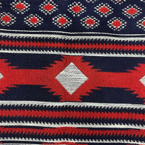 Kookai Women's Multicolor Aztec Geometric Pencil Mini Knit Skirt Size 4 Festival