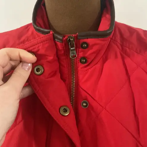 Lauren Ralph Lauren red quilted puffer vest, size Lp