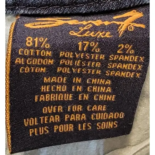 Seven7 Luxe Skinny Blue Demin Jeans Wide Stitch Women' Size 20 NWT