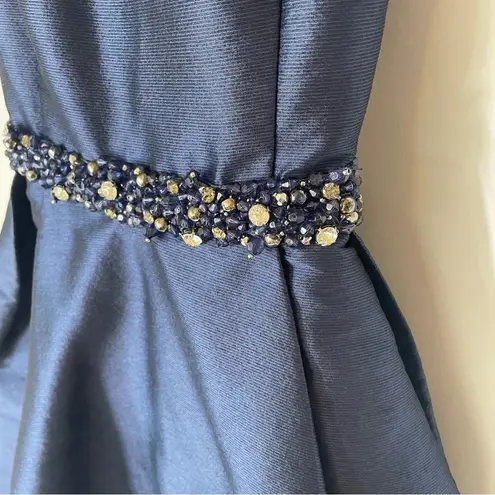 Monique Lhuillier ML We Belong Together Dress Blue Size 0