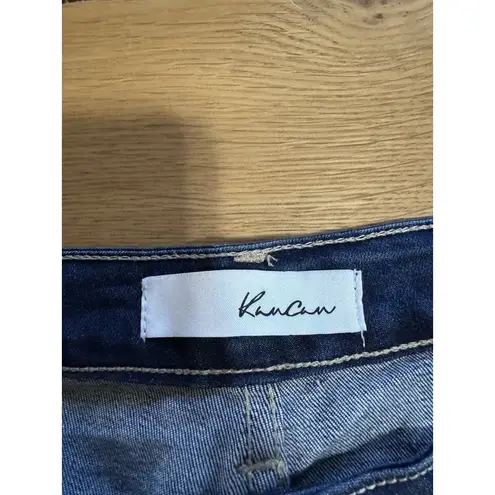 KanCan Women's Distressed Jeans Size XL Stretch Cotton Blend Preppy Modern Blue