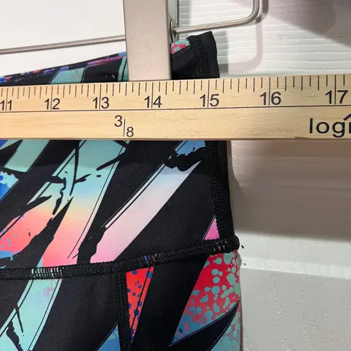 Constantly Varied Gear CVG Colorful Print Capri Leggings Women's Large cropped Black