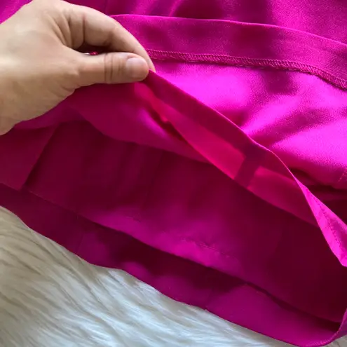 Intermix Hot Pink Caped Mini Cocktail Dress