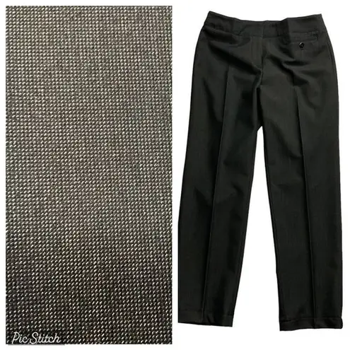 Atelier Urban Outfitters Women's Dress Pants Size 6 Gray Flat Front Straight Leg Black