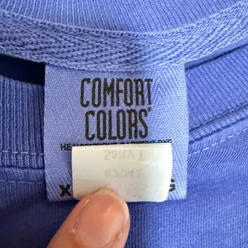 FC Vibes Comfort Colors Salty T Shirt Women's XL Blue Graphic Tee