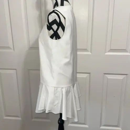 Tibi White Sleeveless Mini Dress