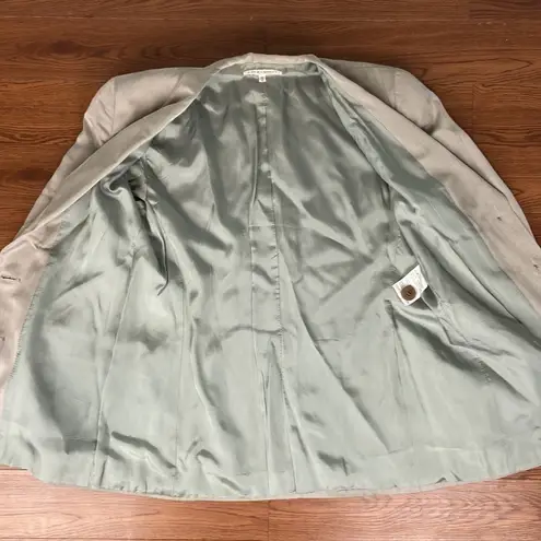 Giorgio Armani Blazer Jacket Triple Breasted Long Line Gruppo GFT Silk Size 10