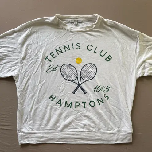 Green Envelope LA Green Envelope Hamptons Tennis Club Graphic Sweatshirt
