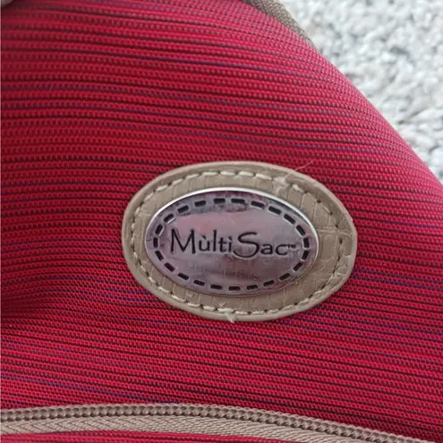 MultiSac Convertible Backpack Sling Bag Purse Red Small Jamie EUC