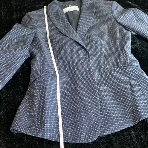 Hugo Boss Women’s Boss Navy Checkered Blazer. No Size Tags. Small