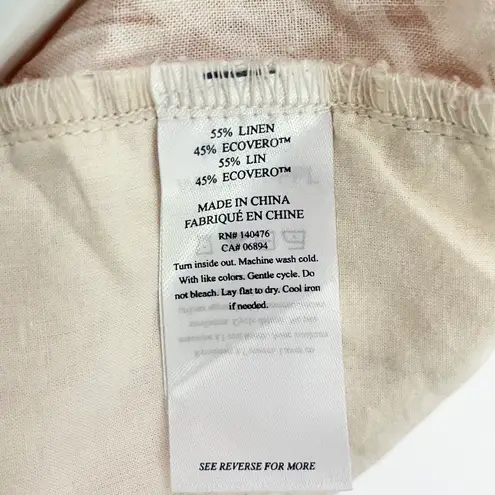 Faherty Linen Paradise Cove Women's Shorts in Orange Pink Color Size XS NWT