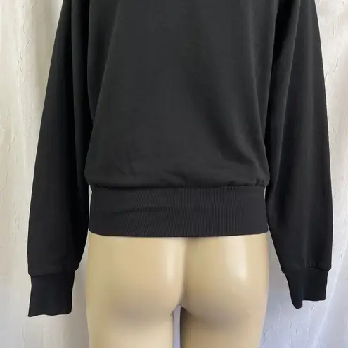 Xxi Black Sporty Track Jacket White Piping Full Zip Forever 21 Size S
