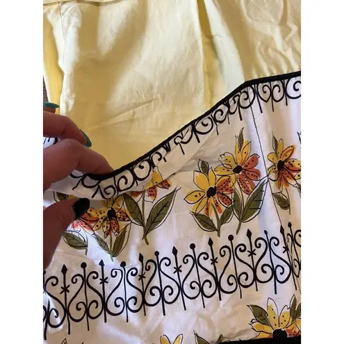 Vintage 1940’s 50’s Carmen Lee Novelty Wrap Floral Apron/ Dress Size S/M