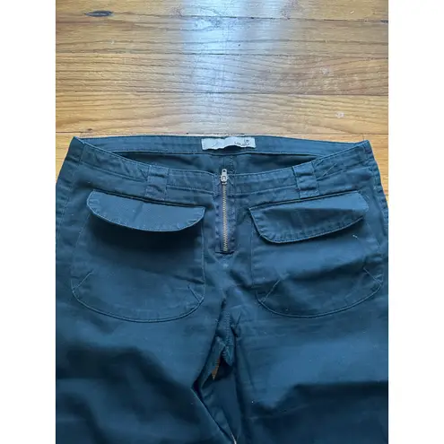 Level Mid Rise Black Flare Pants – Front Pockets, Zipper Closure – Size 6