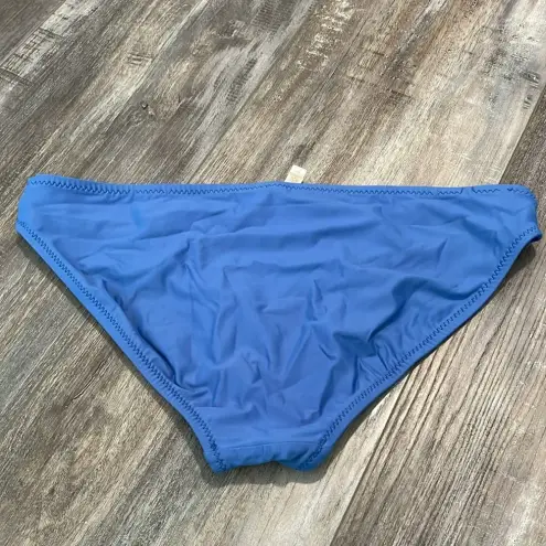 Helen Jon Nantucket Sweetheart Halter Bikini Top Medium Solid Blue Bottom White