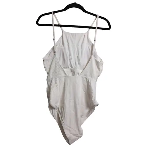 ANDIE Asbury Ribbed One Piece Coco High Neck Low Back Adjustable M New