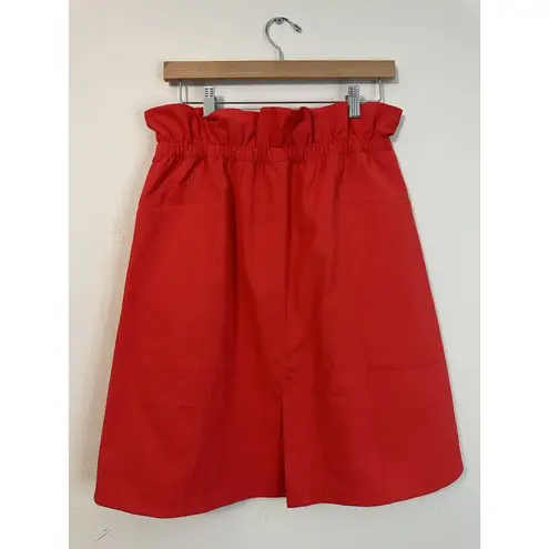 LULULEMON Women’s TRIP TAKER SKIRT Size 8 Carnation Red Relaxed Paperbag EUC