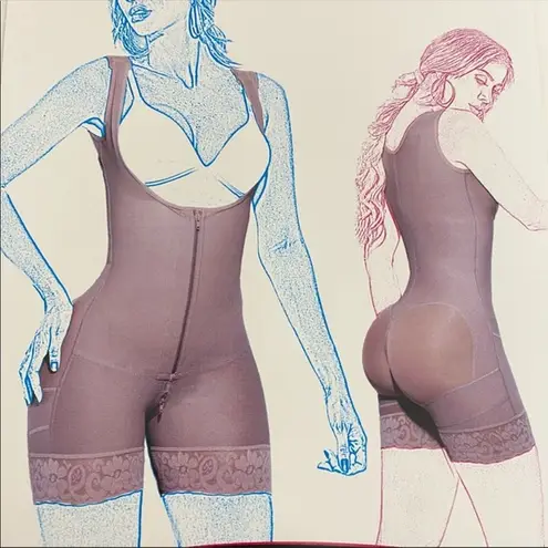 Lily Colombian Faja Body Shaper Girdle Waist Trainer Bodysuit Black Size S