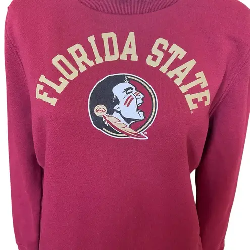 Champion  Florida State Seminole Crewneck Pullover Sweatshirt Burgundy Size M