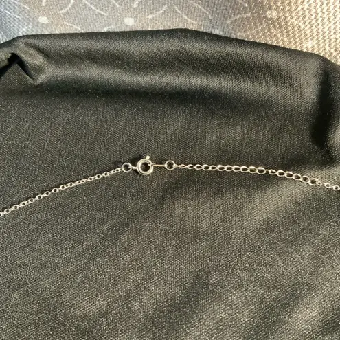 Tree of life pendant necklace marked SU CZ 18” Silver